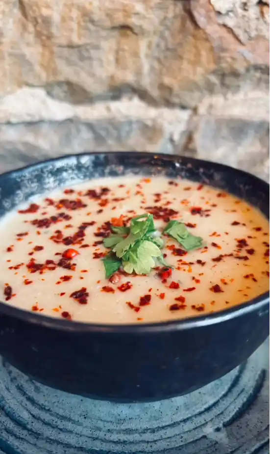 Chef's artisanal soup at The Archive Café